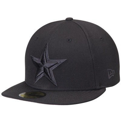 Men's Dallas Cowboys New Era Black on Black 59FIFTY Fitted Hat 2401561